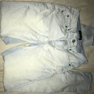 Size 4 High Waisted Light Blue Jeggings